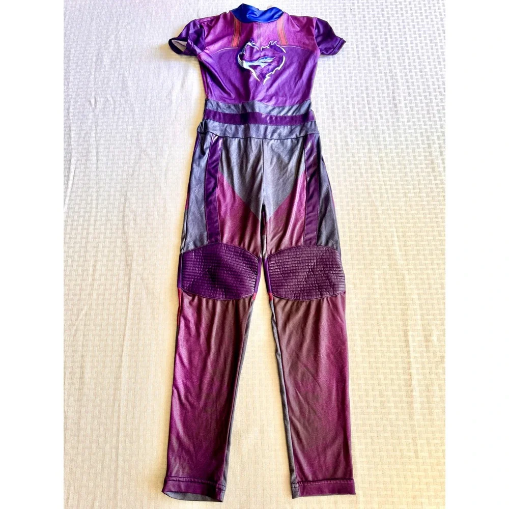 Disney Descendants 3 Mal Costume Jumpsuit Purple VK Cosplay Girls Small Spirit